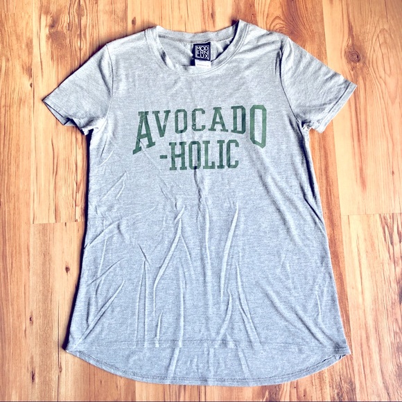 AVOCADO - HOLIC Tee Shirt MODERN LUX Short Sleeve Medium Gray Women’s Junior’s - Picture 3 of 16